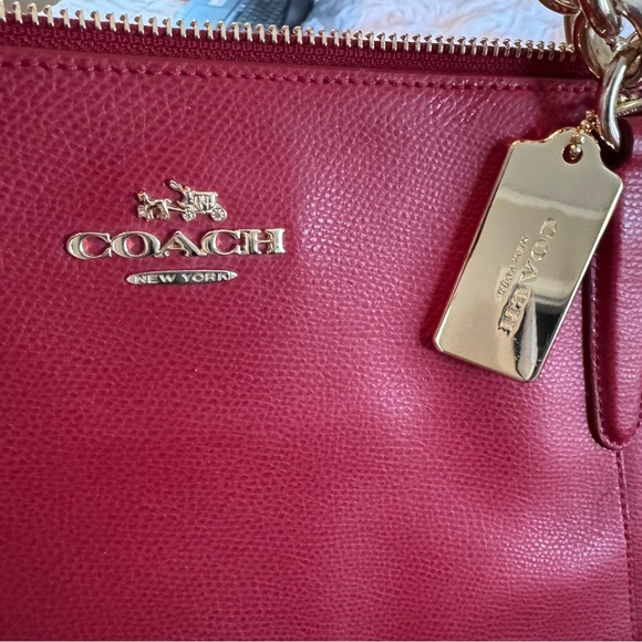 Coach Red Leather Women's Bag - Picture 1 of 8